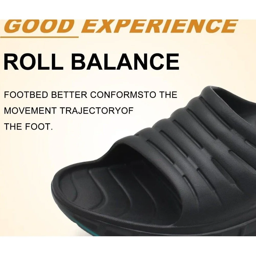Kuailu Men’s Recovery Sandals Orthotic Arch Support Orthopaedic Slipper Size 15